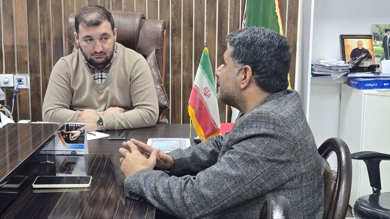 دیدار رئیس اداره اوقاف و امور خیریه  با بخشدار بوستان 
